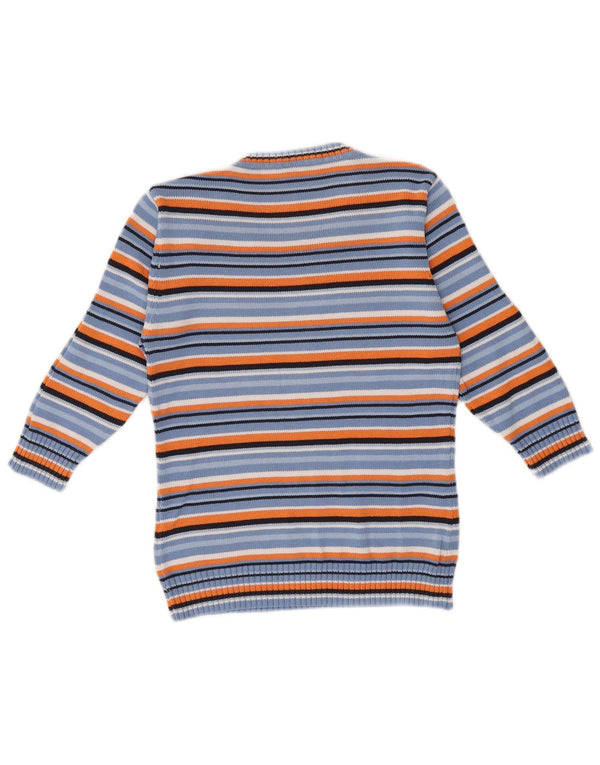 Gap Maglione da donna con scollo a barca con maniche a 3/4 UK 6 XS Cotone a righe blu