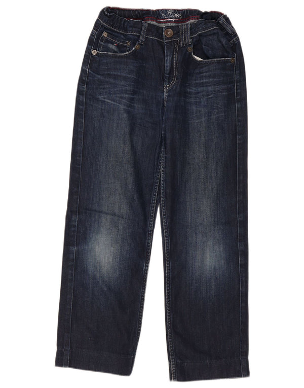 Tommy Hilfiger drenge grafiske lige jeans 15-16 år W30 L24 blå bomuld