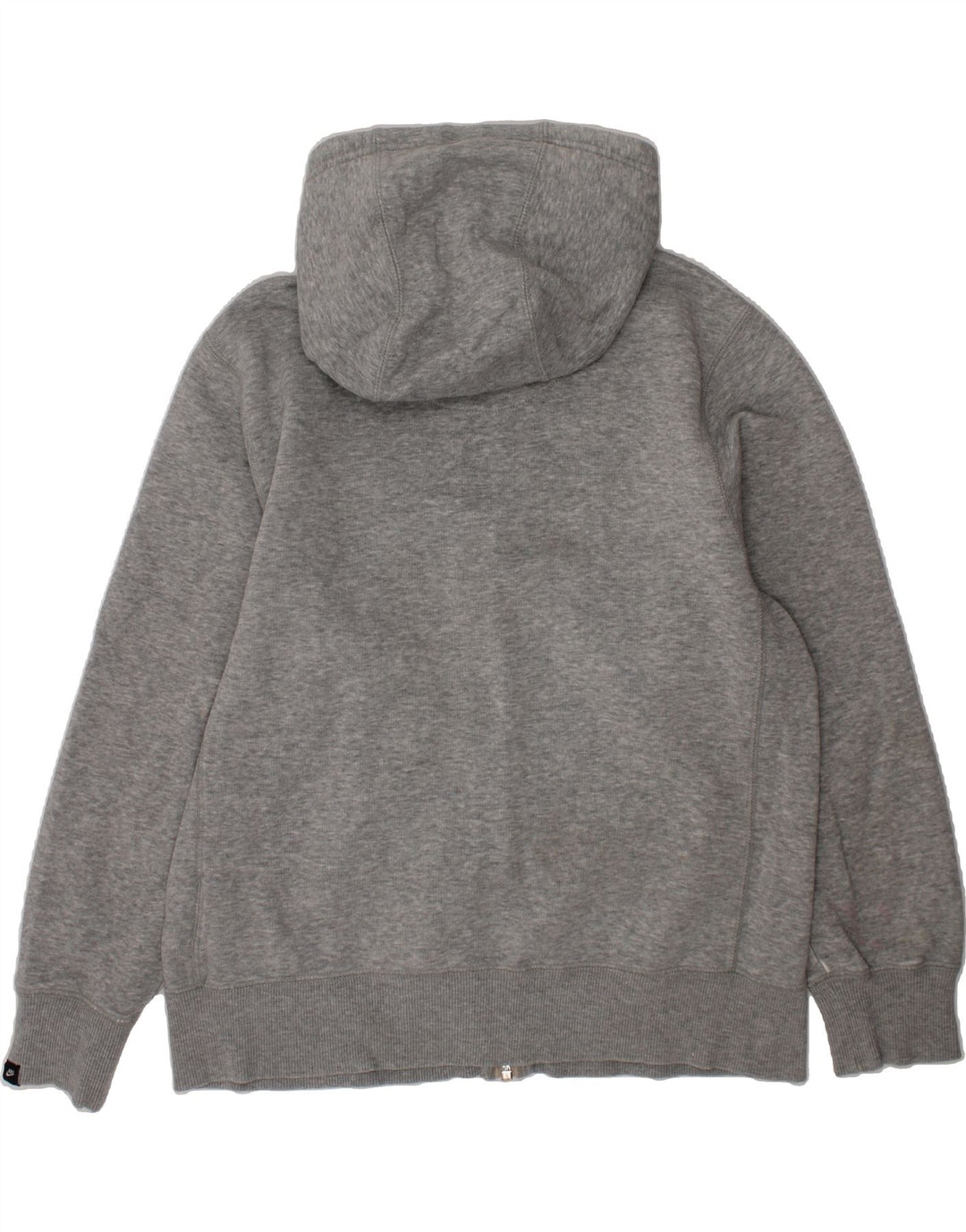 NIKE Boys Zip Hoodie Sweater 10-11 Years Medium Grey Cotton Vintage Nike and Second-Hand Nike from Messina Hembry 