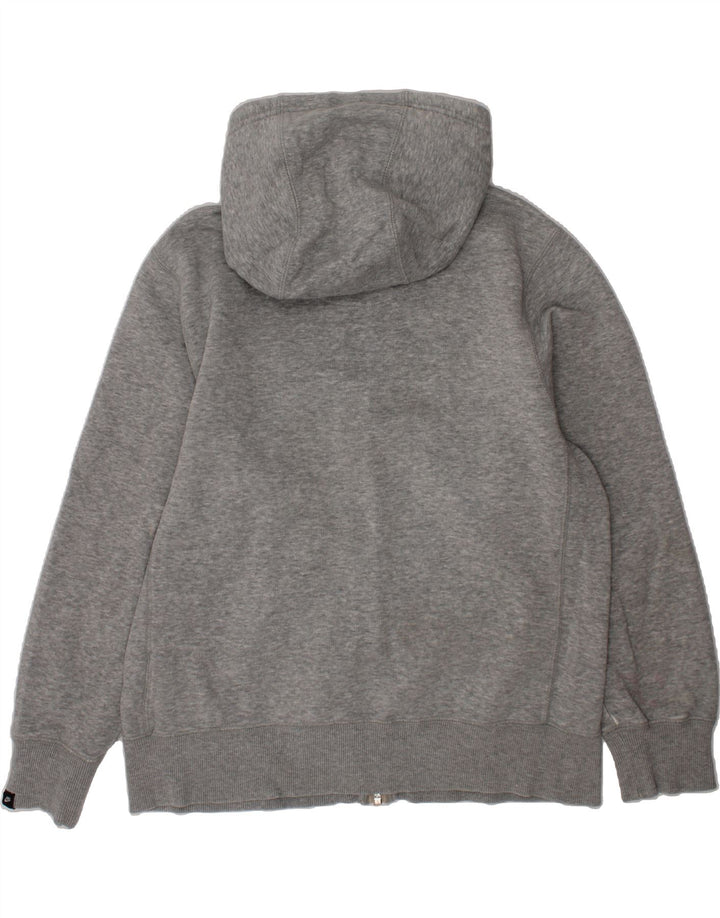 NIKE Boys Zip Hoodie Sweater 10-11 Years Medium Grey Cotton Vintage Nike and Second-Hand Nike from Messina Hembry 