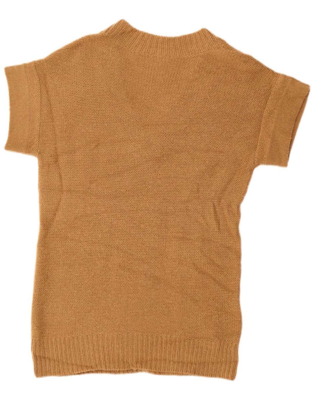 J. CREW Womens Longline V-Neck Jumper Sweater UK 12 Medium Beige