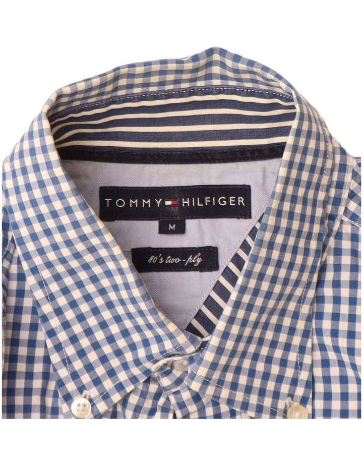 Tommy Hilfiger Herre Ternet skjorte Medium Blue Gingham Cotton