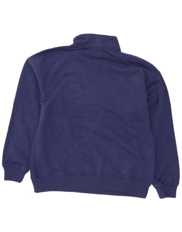 Felpa da donna oversize con collo e zip Champion, taglia UK 10, piccola, blu navy