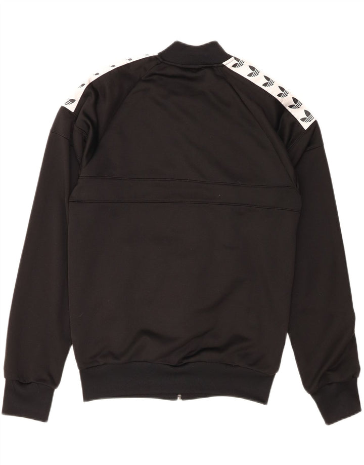 ADIDAS Mens Tracksuit Top Jacket Small Black Polyester Vintage Adidas and Second-Hand Adidas from Messina Hembry 