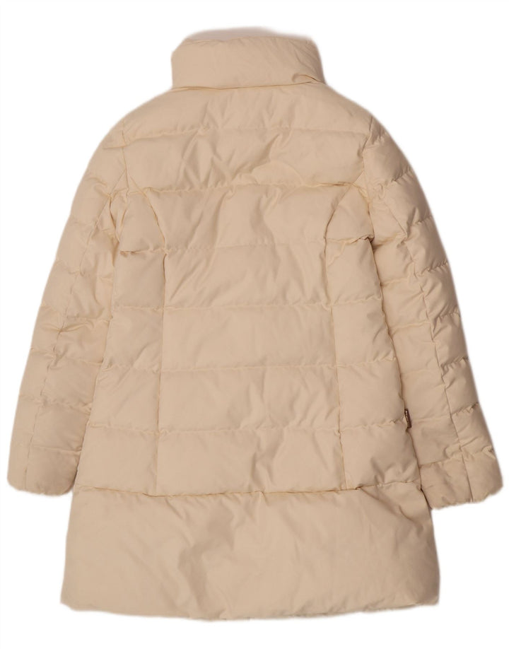 Giacca imbottita da donna Woolrich UK 10 piccola in poliestere bianco sporco