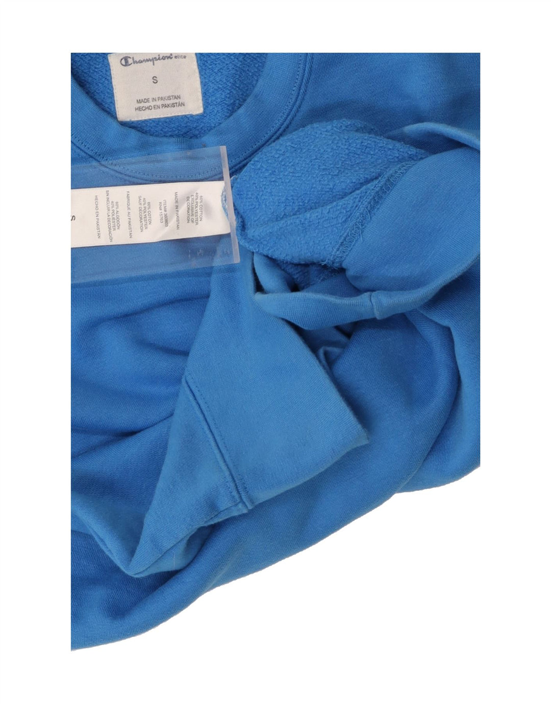 CHAMPION Mens Sweatshirt Jumper Small Blue Cotton Vintage Champion and Second-Hand Champion from Messina Hembry 