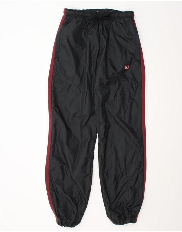 Nike Mens Tracksuit Trousers Joggers UK 37/39 XL  Black Colourblock Nylon