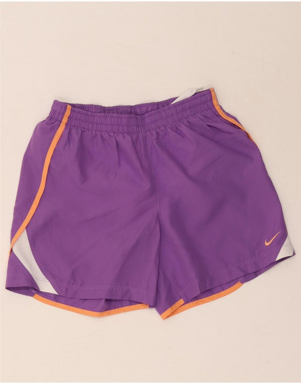 Pantaloncini sportivi Nike da donna UK 14 Large Viola Colourblock