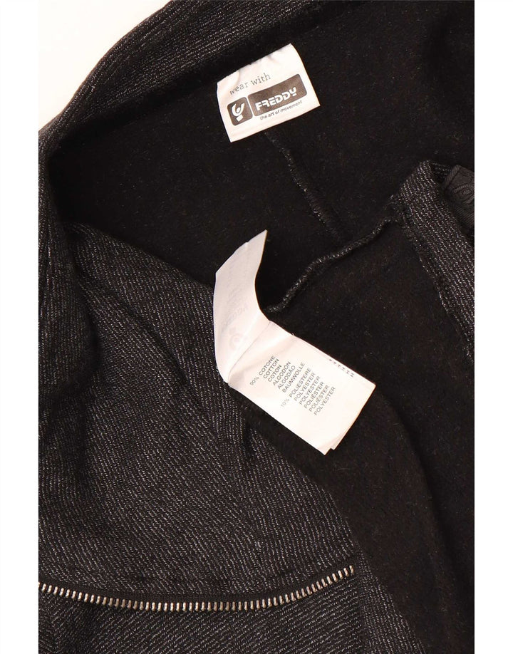 Freddy Veste de survêtement surdimensionnée pour femme UK 10 Small Gris Coton