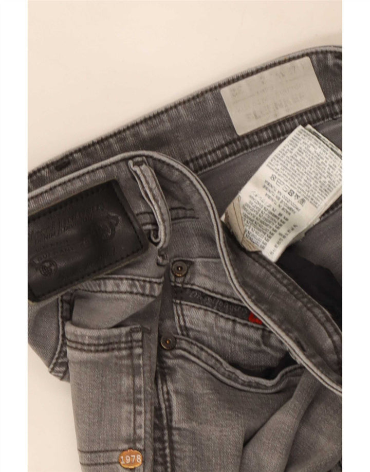 Diesel Mens Sleenker Slim Jeans W32 L32 Grey Cotton
