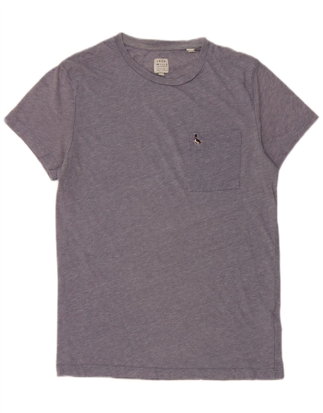 Jack Wills Herren-T-Shirt aus Baumwolle, klein, blau meliert