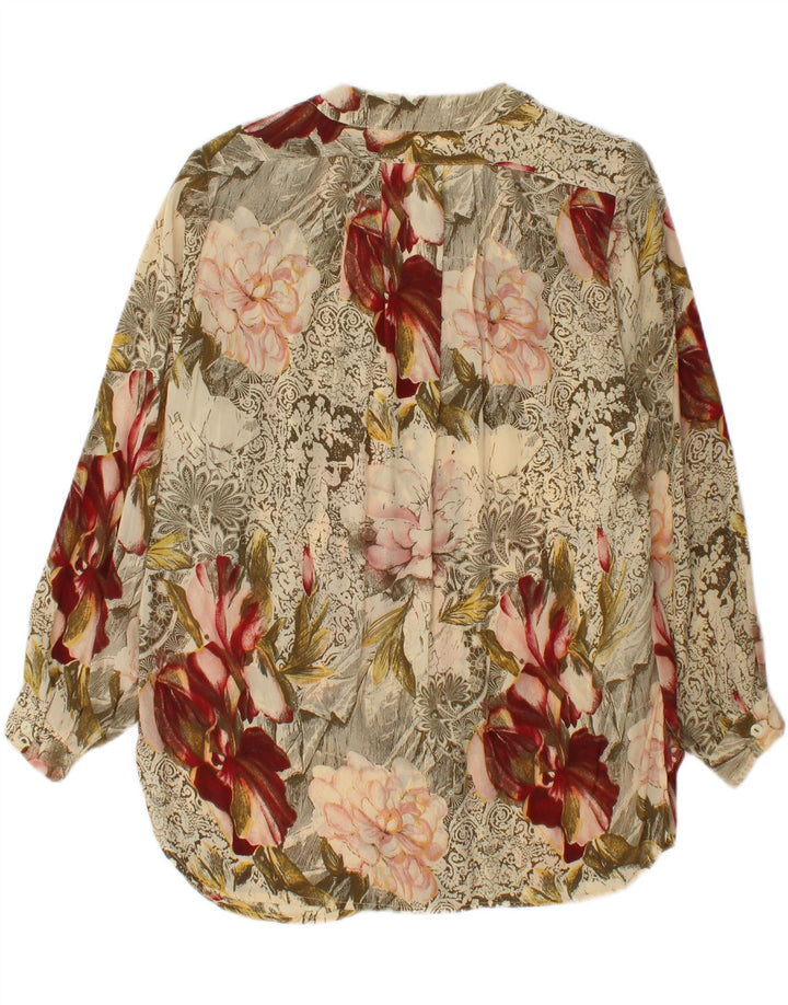 VINTAGE Womens Shirt Blouse EU 46 XL Multicoloured Floral Vintage Vintage and Second-Hand Vintage from Messina Hembry 