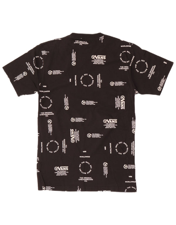Vans Mens Classic Fit Graphic T-Shirt Top Small Black Cotton