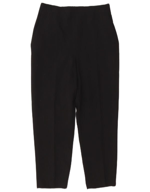 Zara Womens Tapered Chino Trousers Large W32 L25 Black