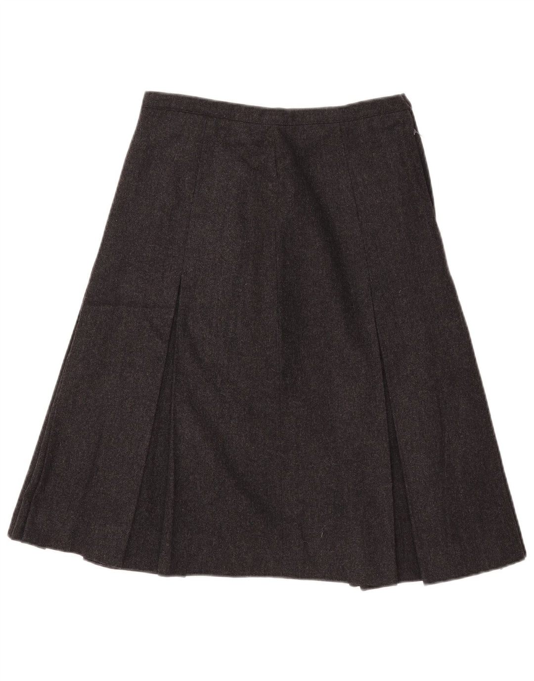 Vintage Womens Pleated Skirt W28 Medium Grey