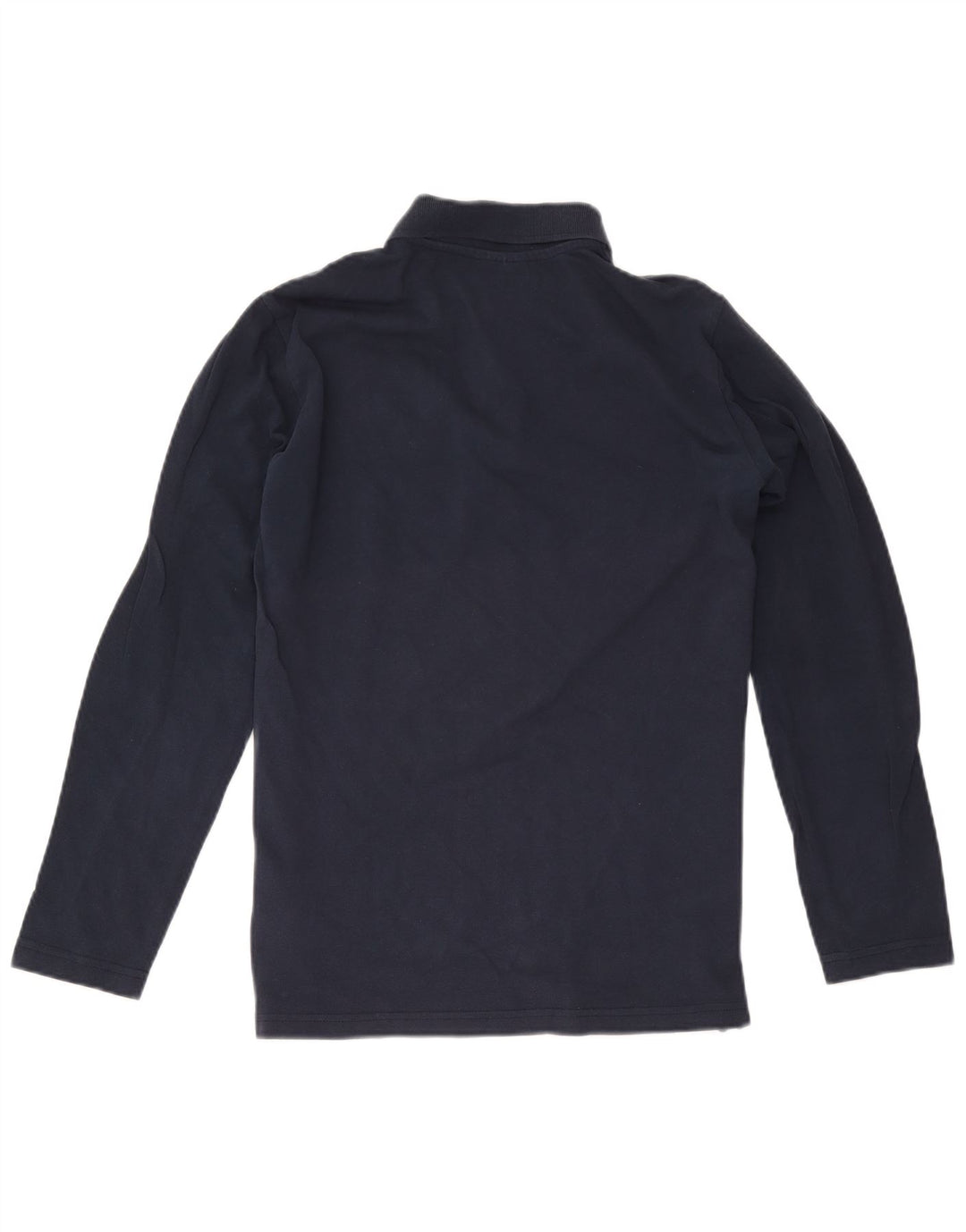 KAPPA Mens Long Sleeve Polo Shirt Medium Navy Blue Cotton