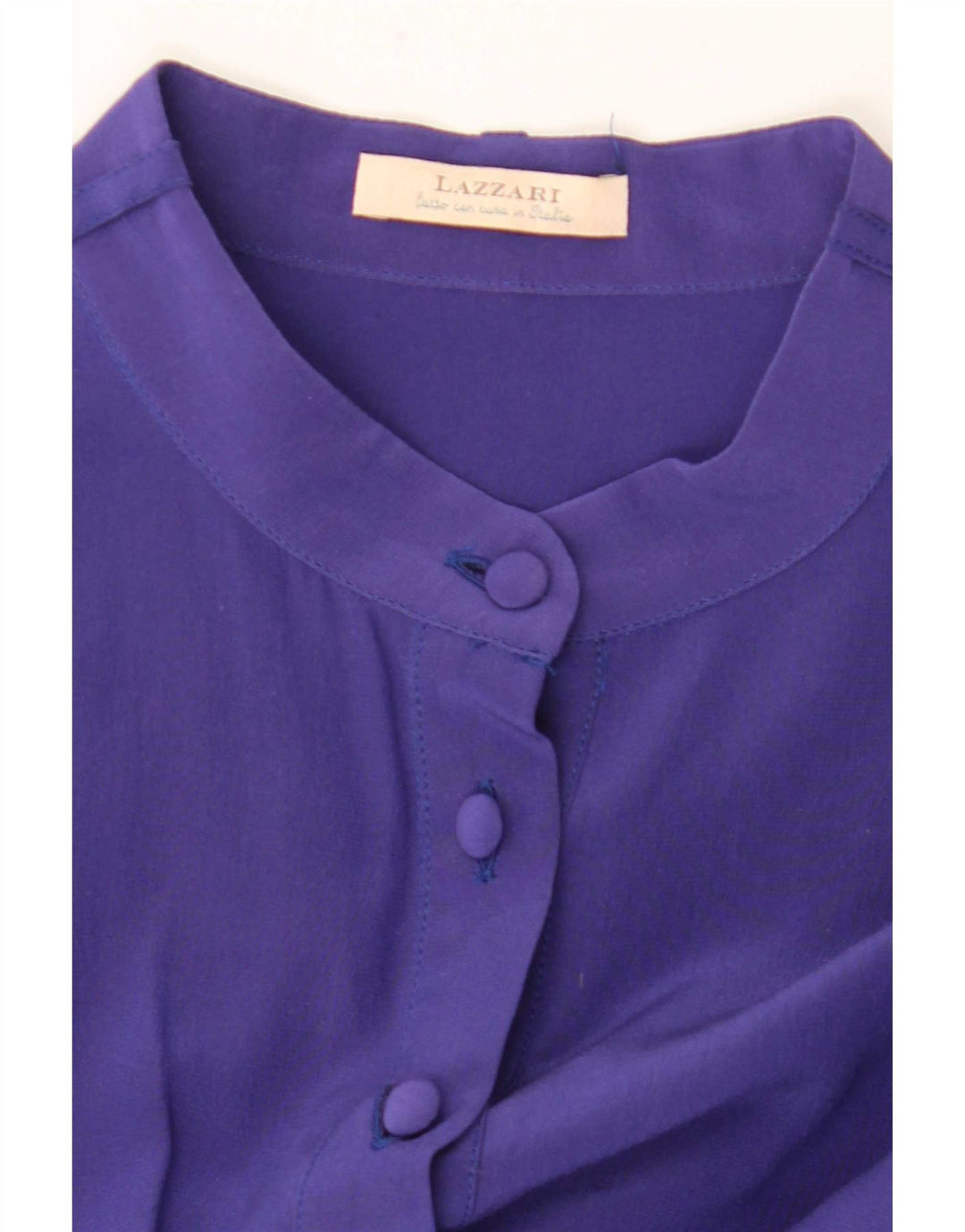 Lazzari Womens Shirt Blouse UK 8 Small Purple