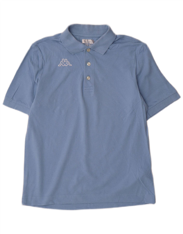 Kappa Herren-Poloshirt, kleine blaue Baumwolle