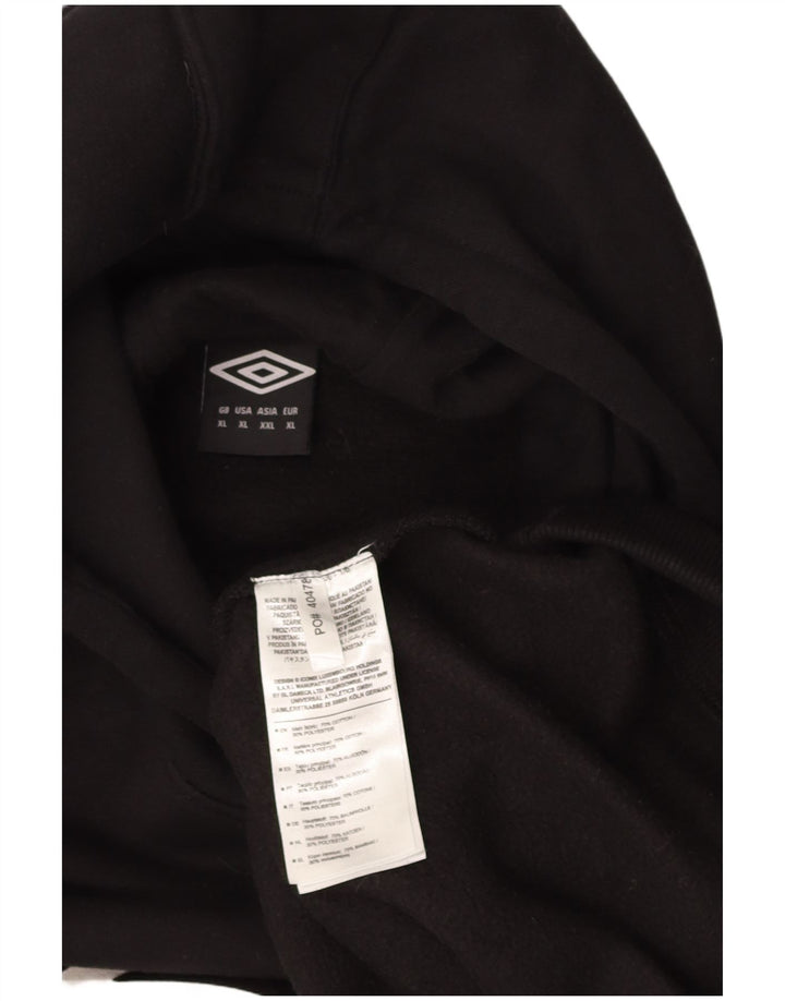 UMBRO moletom com capuz gráfico masculino XL algodão preto