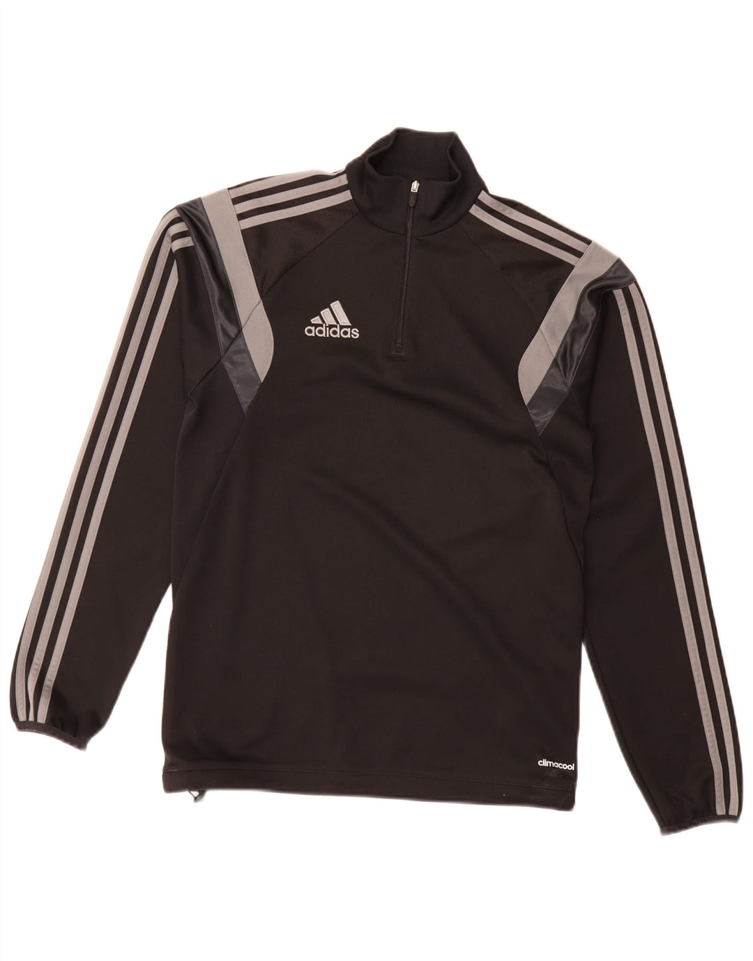 Adidas Uomo Climacool Zip Collo Pullover Tuta Top XS Nero Colourblock