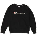 CHAMPION Womens Graphic Sweatshirt Jumper UK 14 Medium Black Cotton