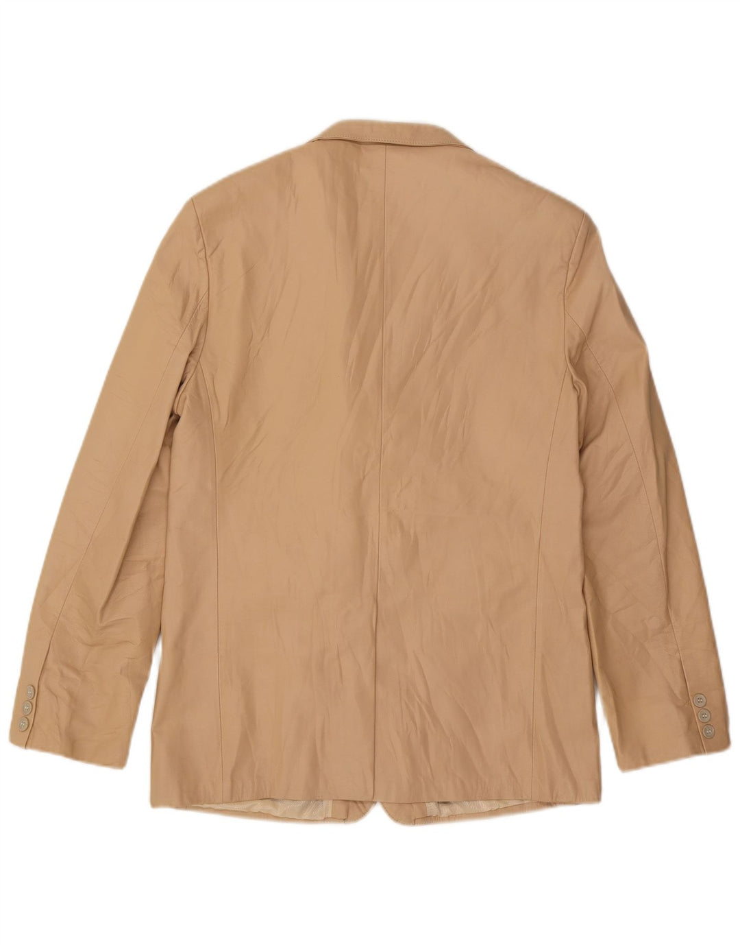 Giacca blazer vintage da donna a 2 bottoni UK 14 beige medio