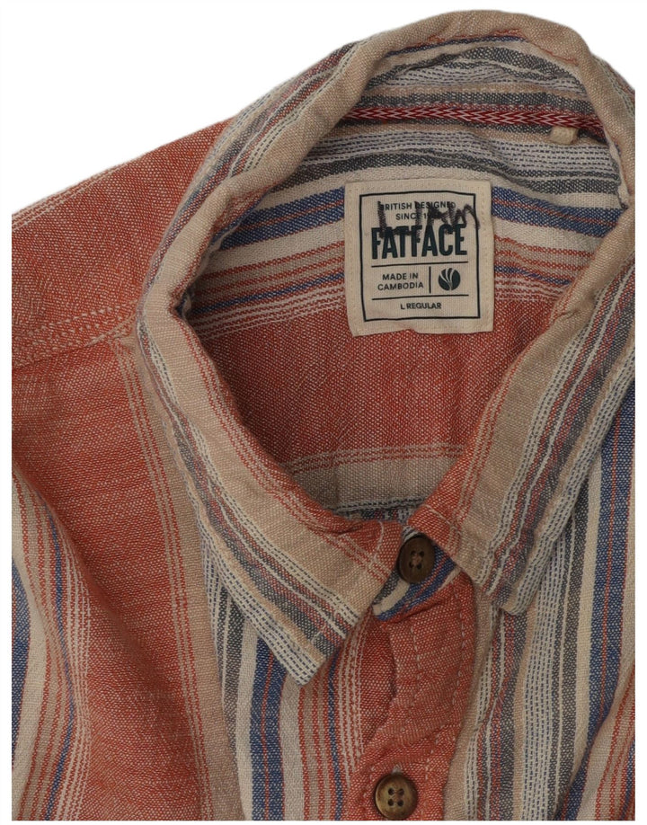 FAT FACE Boys Regular Regular Fit Shirt 13-14 Years Large Multicoloured
