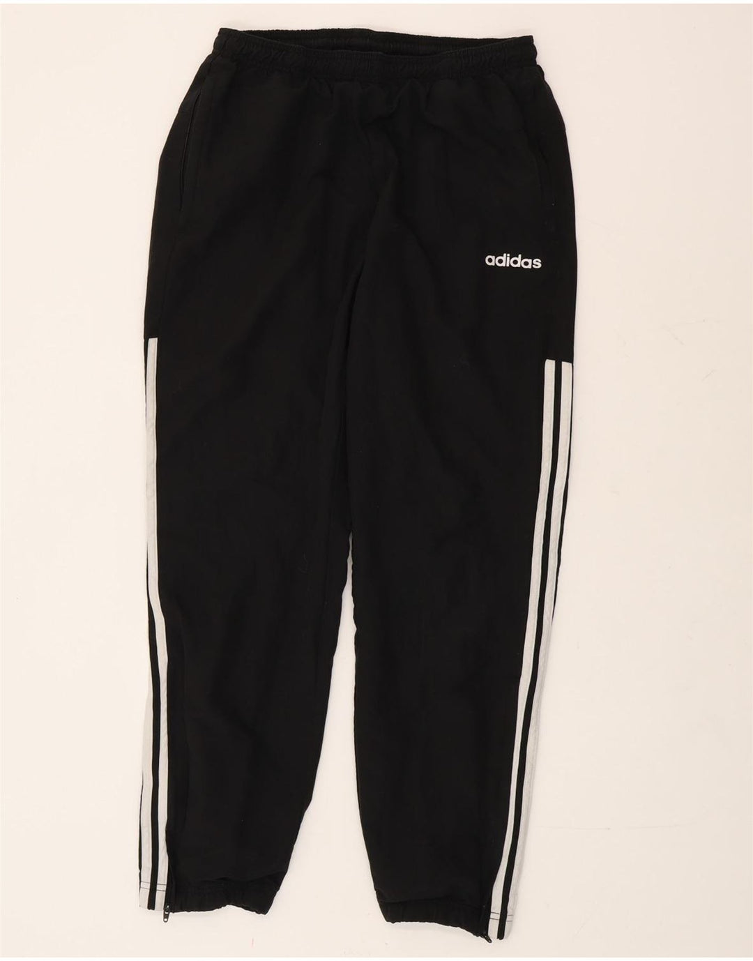 Adidas Mens Tracksuit Trousers Joggers Medium  Black Polyester