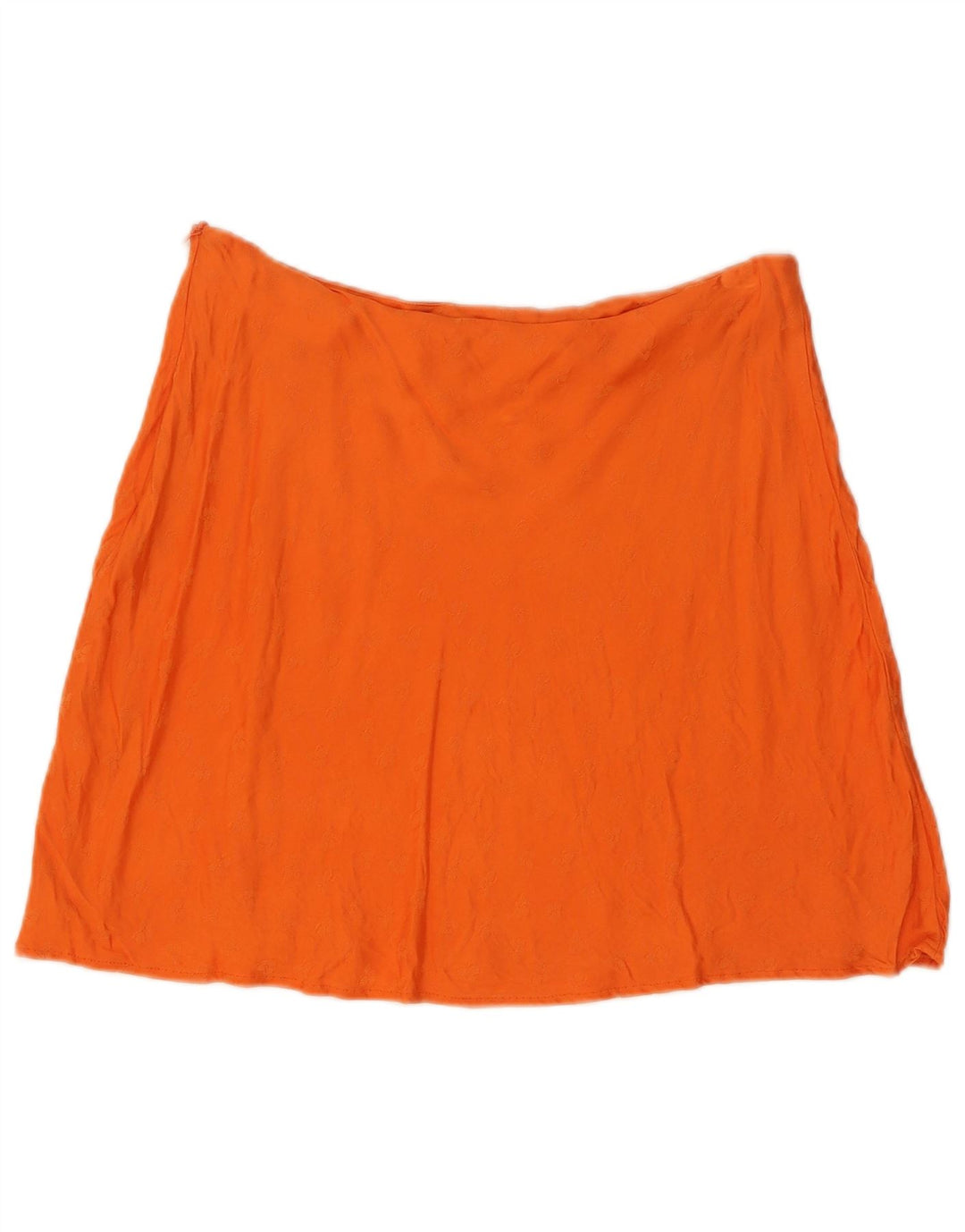 Zara Dame Mini Nederdel Large W30 Orange Viscose