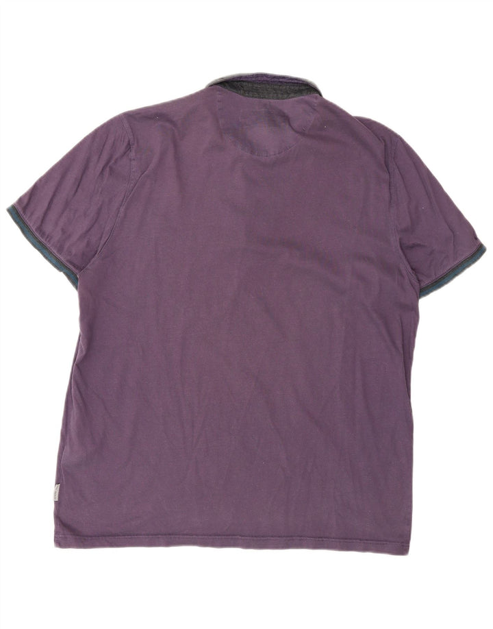 Ted Baker Mens Rugby Polo Shirt Size 5 XL Purple