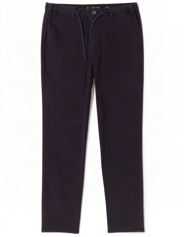 Мужские брюки-чиносы Massimo Dutti EU 42, большие W32 L32, темно-синие в клетку