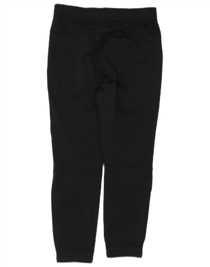 Nike Womens Graphic Tracksuit Trousers Joggers UK 14 Large Black Polyester