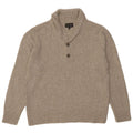 Marks & Spencer Mens Shawl Neck Jumper Sweater Large Grey Acrylic
