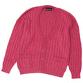 Il Granchio Herren-Strickjacke, Größe L, Rosa