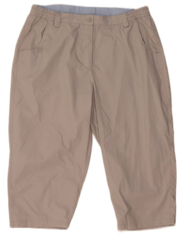 Mountain Warehouse Womens Bermuda Shorts UK 16 Large W34 Beige Polyester
