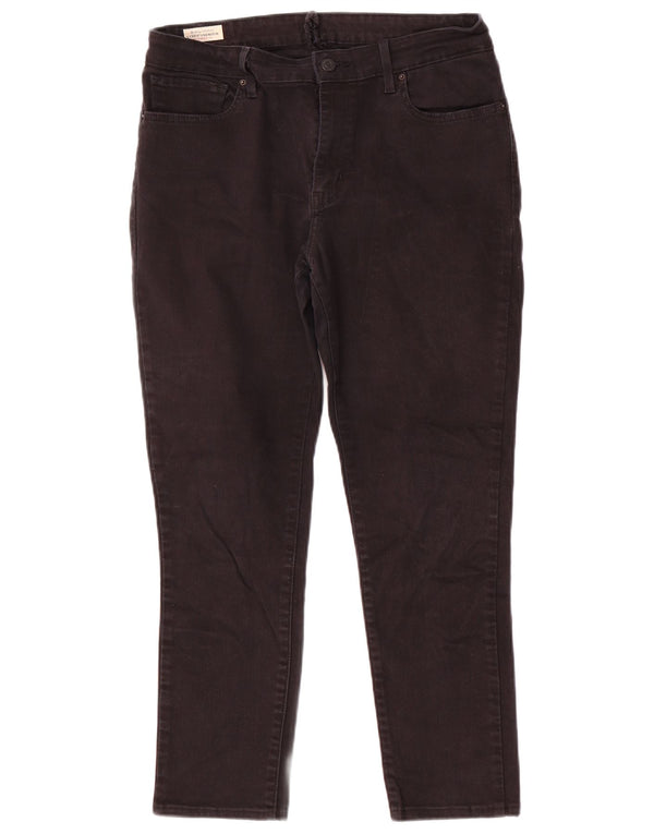 Женские узкие джинсы Levi's W32 L26, черный хлопок