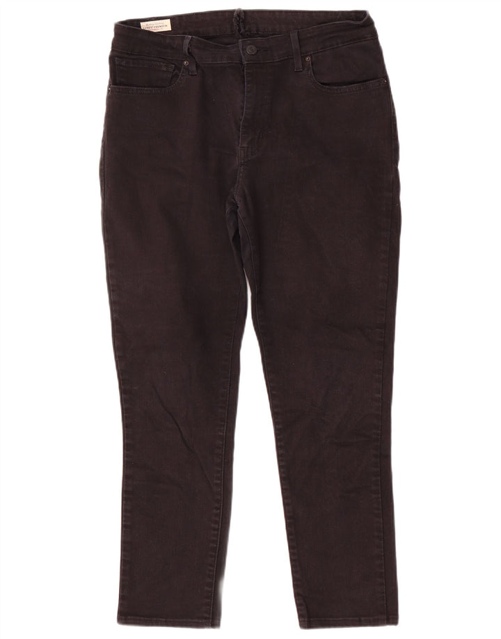 Levi's Womens Slim Jeans W32 L26 Black Cotton