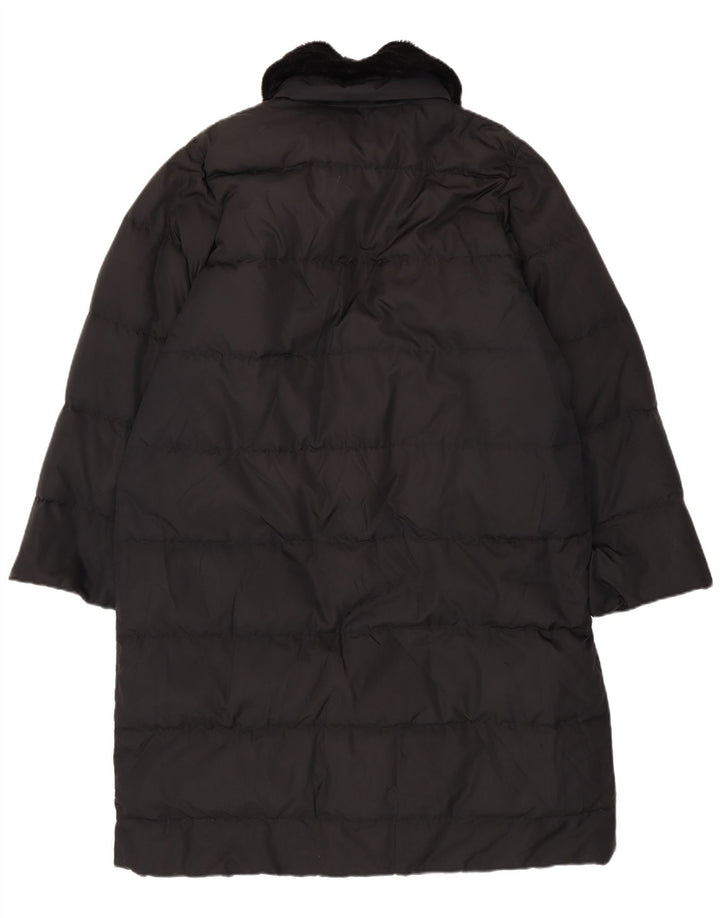 Max Mara Γυναικείο Σαββατοκύριακο Oversized padded παλτό UK 12 Medium Black Polyamide