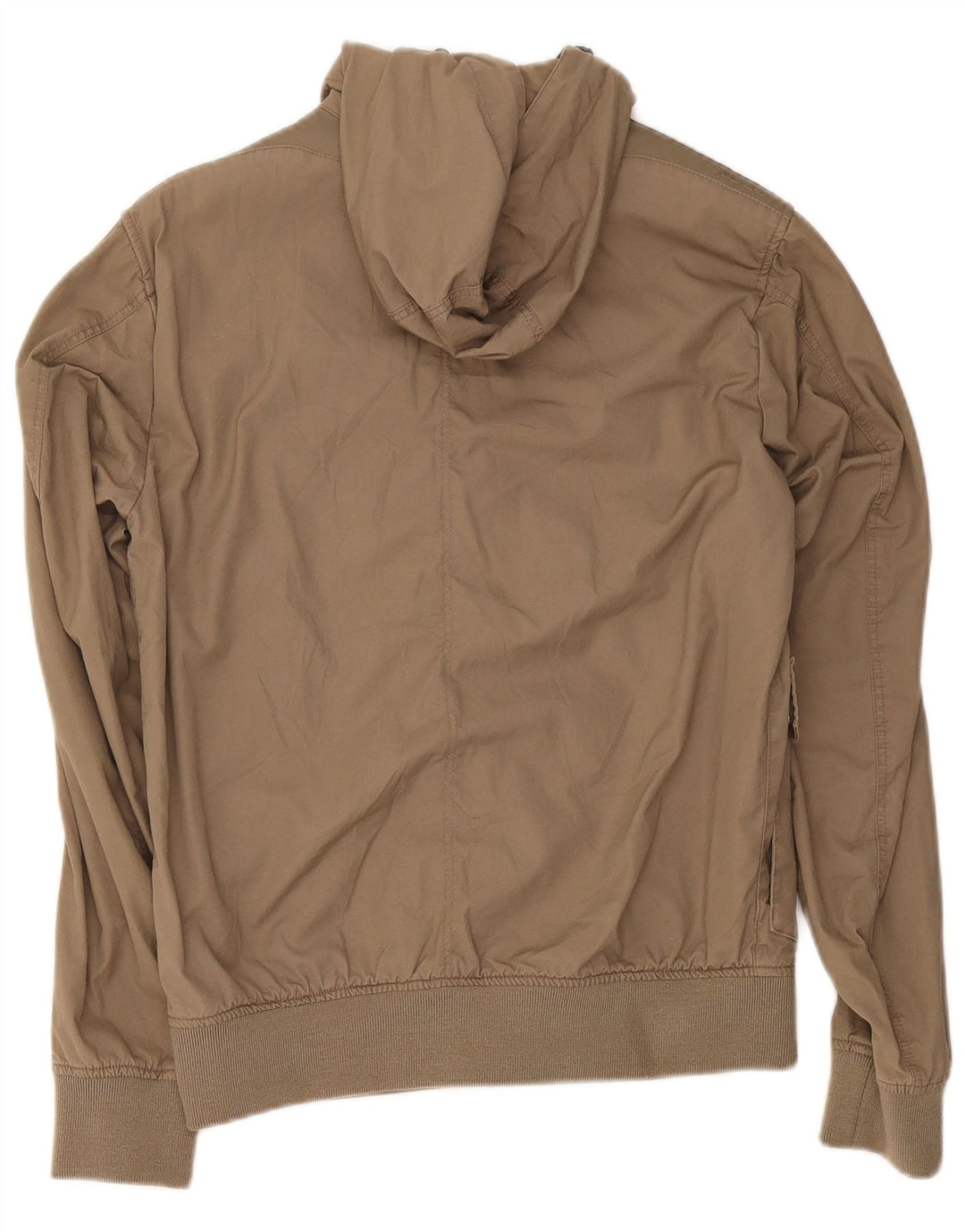 Geox Mens Hooded Utility Jacket UK 36 Small Beige Cotton