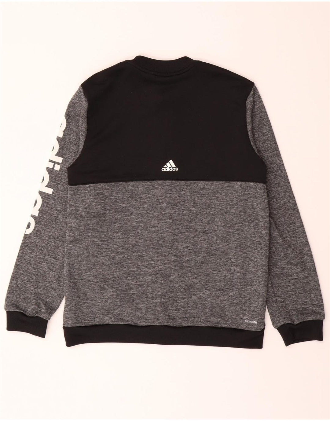 ADIDAS Boys Graphic Tracksuit Top Jacket 11-12 Years Grey Colourblock Vintage Adidas and Second-Hand Adidas from Messina Hembry 