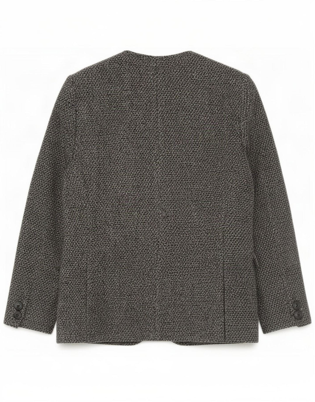 Vintage Womens 3 Button Blazer Jacket UK 14 Large Grey Wool