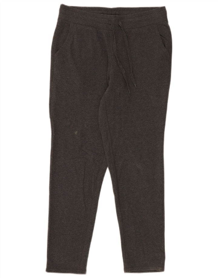 Champion Womens Tracksuit Trousers UK 14 Medium Grey Cotton