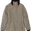 Carhartt Womens Padded Jacket IT 42 Medium Grey Houndstooth Polyamide