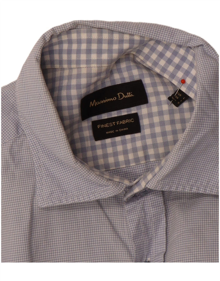 Massimo Dutti Mens Shirt Large Blue