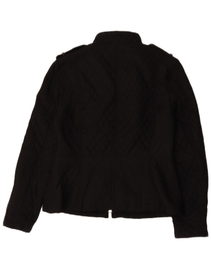 Barbour Chaqueta Acolchada Militar para Mujer Reino Unido 46 Grande Negro
