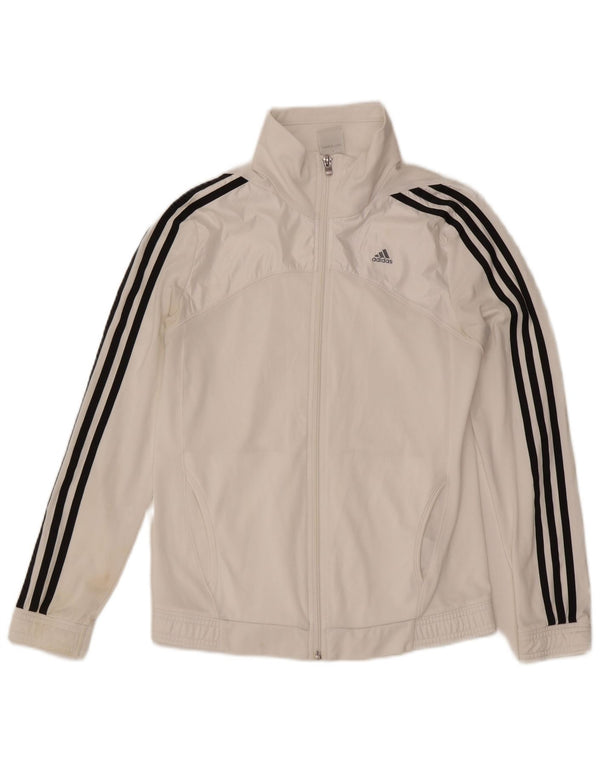 Adidas női Clima 365 futóruha felső kabát UK 8/10 kis fehér poliészter