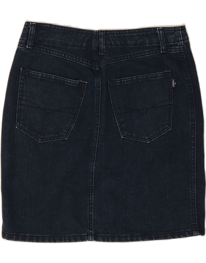 VINTAGE Womens Denim Skirt IT 40 Small W27  Navy Blue