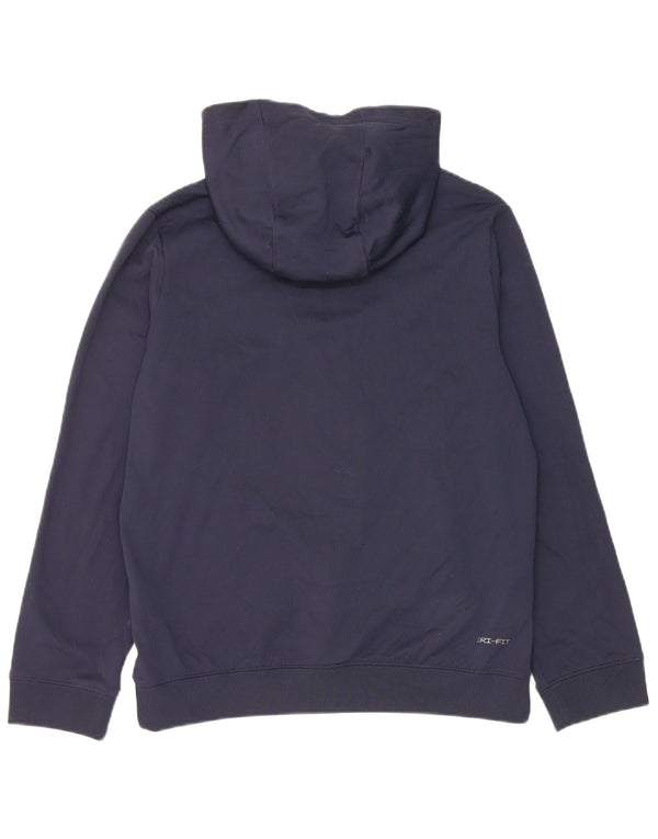 Πουλόβερ Nike Boys Dri Fit Zip Hoodie 13-14 Years XL Navy Blue Colorblock