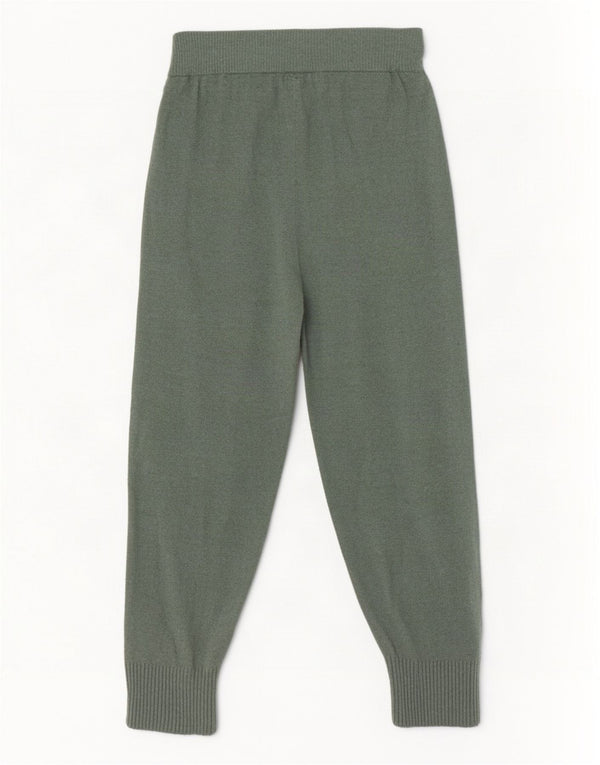 Zara Calça jogger feminina de malha XL W32 L28 verde