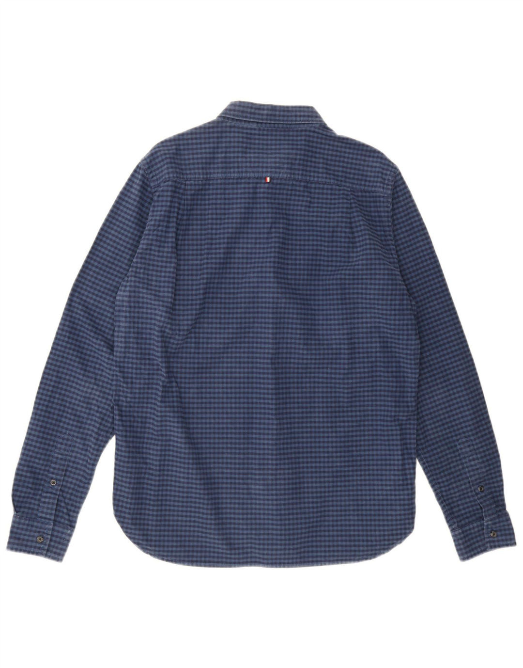 Superdry Mens Shirt XL Navy Blue Gingham Cotton